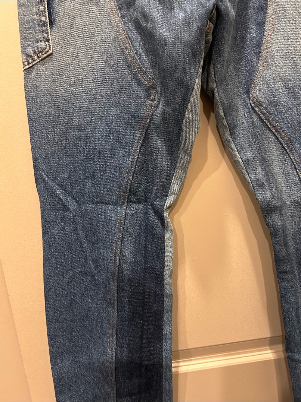 Frame Denim Two-Tone Blue Bootcut - Picture 4 of 11